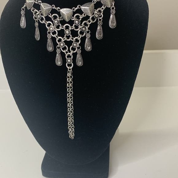 Free people Women Silver Metal Hand Harness Chain Bracelet - Picture 3 of 5